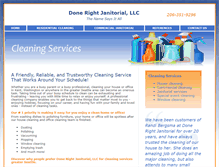 Tablet Screenshot of donerightjanitorialllc.com